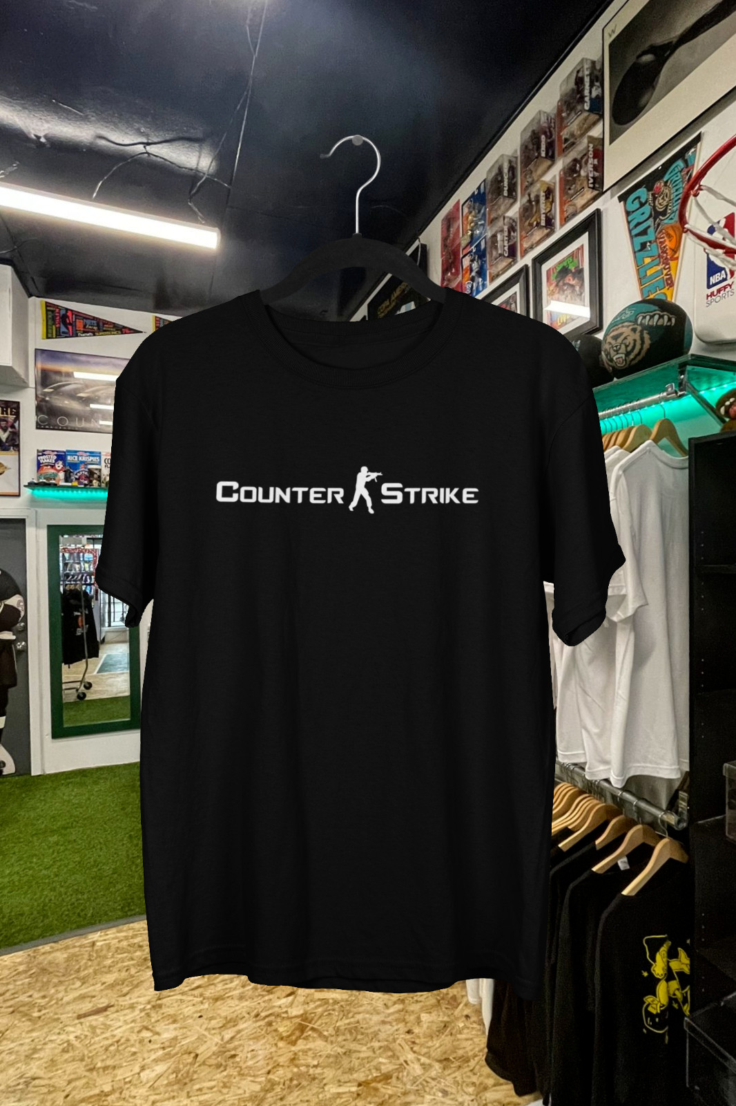Esports Gaming Logos - เสื้อยืดลายตัวอักษร Vintage Counter Strike - เสื้อยืดเกม