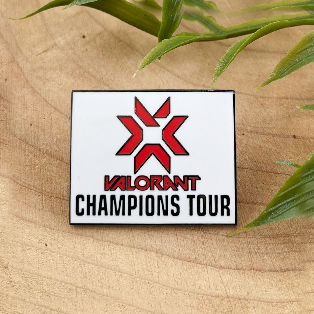 Esports Gaming Logos - เข็มกลัดโลโก้ Valorant Champions Tour งานอีสปอร์ตระดับนานาชาติ เข็มกลัดโลหะสำหรับทีมเกมเมอร์