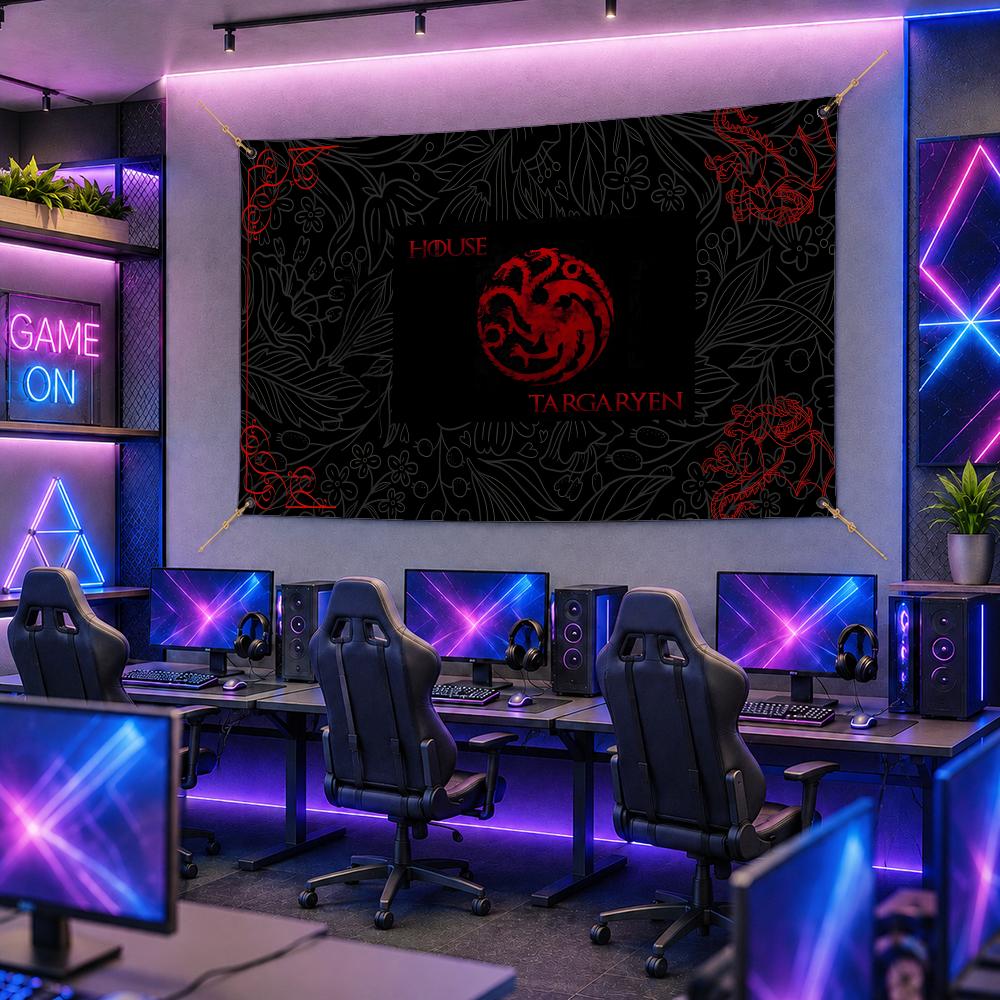 ธงของตระกูลทาร์แกเรียนที่มีชื่ - Esports Gaming Banner บทวิจารณ์และราคา