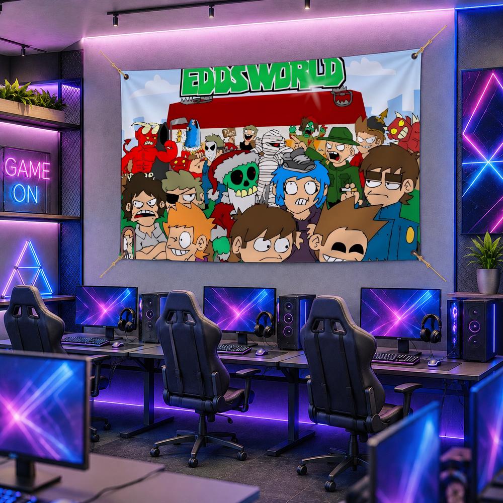 แบนเนอร์ติดผนังลายการ์ตูนยอดนิ - Esports Gaming Banner บทวิจารณ์และราคา
