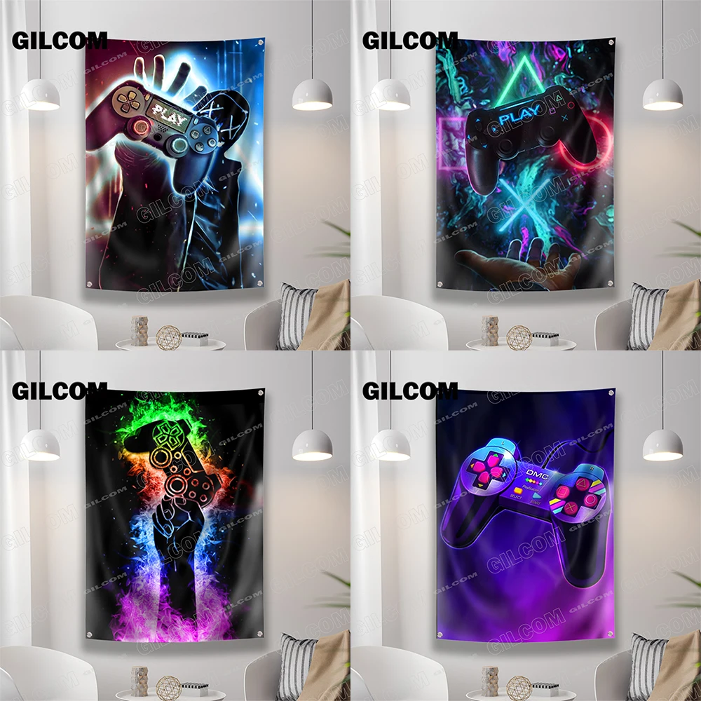 Gaming Room Flag Cool Punk สไต - Esports Gaming Banner บทวิจารณ์และราคา