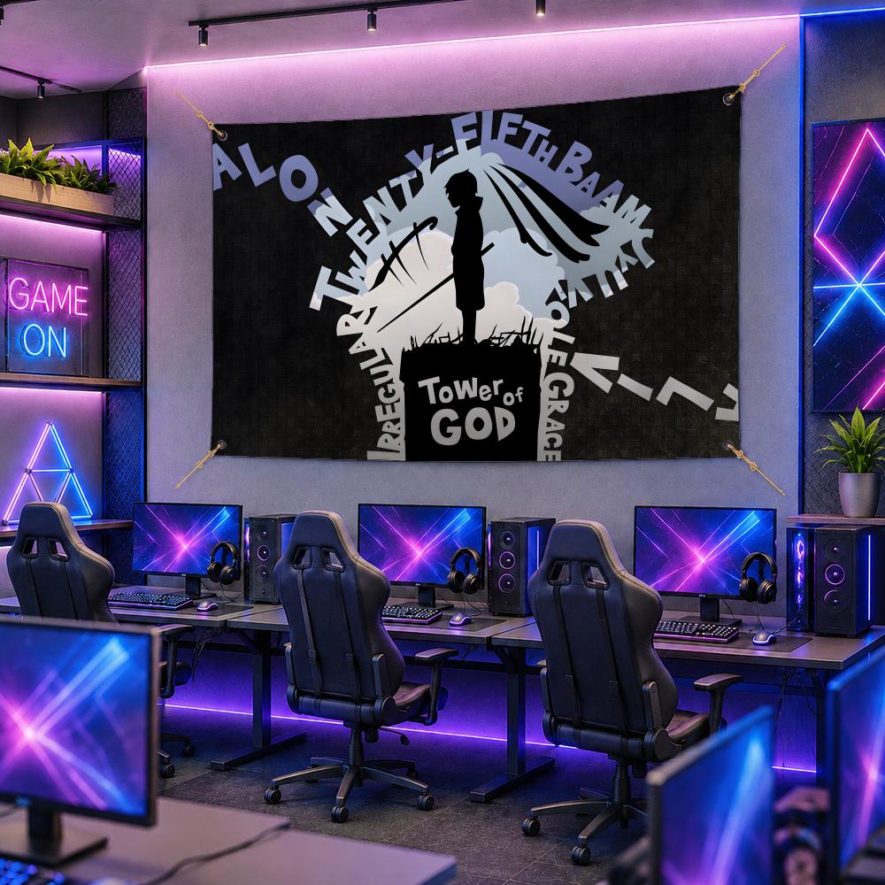 ธงอนิเมะยอดนิยม T-Tower of God - Esports Gaming Banner บทวิจารณ์และราคา