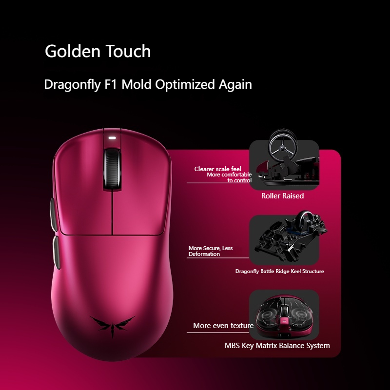 VGN Dragonfly F1 V5 เมาส์เกมมิ - Esports Gaming Mouse Wireless บทวิจารณ์และราคา