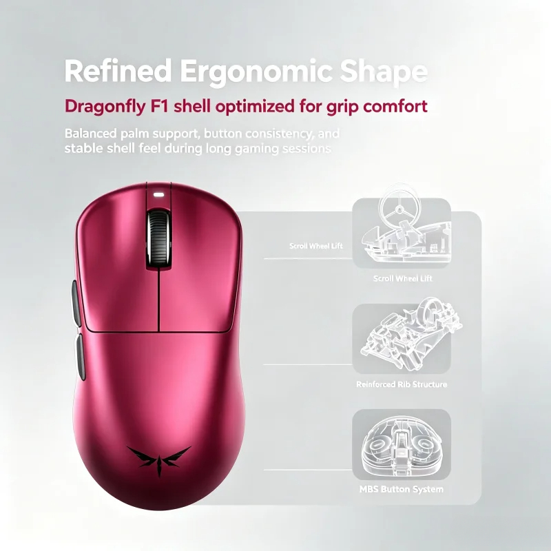 วีจีเอ็น ดราก้อนฟลาย ฟ 1 วี 5  - Esports Gaming Mouse Wireless บทวิจารณ์และราคา