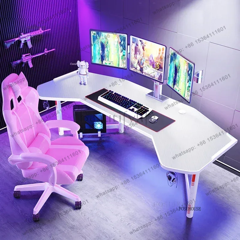 โต๊ะคอมพิวเตอร์สีขาว เฟอร์นิเจ - Esports Gaming Furniture บทวิจารณ์และราคา