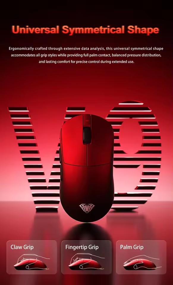 เมาส์ไร้สาย AULA V9 Ultra Tri  - Esports Gaming Mouse Wireless บทวิจารณ์และราคา